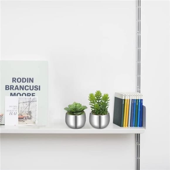 Small Artificial Succulents in Pots Set of 3 Realistic Faux Succulents Plants - Picture 2 of 6